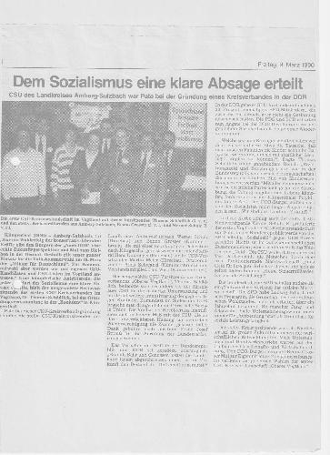 Als die Hirschauer CSU den Osten aufmischte