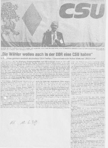 Als die Hirschauer CSU den Osten aufmischte