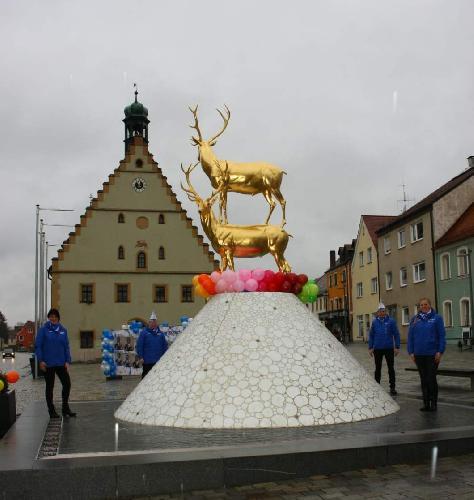 Narrhalla-Garden auf dem Marktplatz präsent