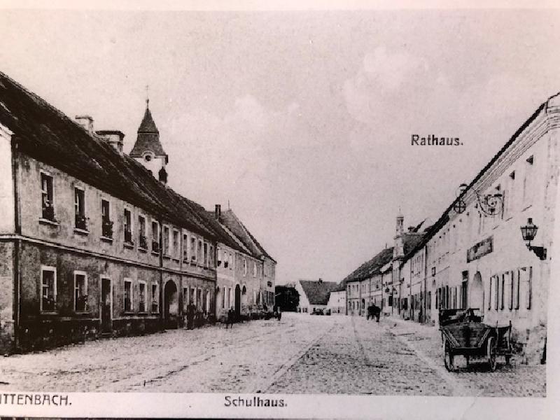 alte Ansicht - Hauptstraße in Schnaittenbach - Foto von Ablichtung Reinhold Strobl