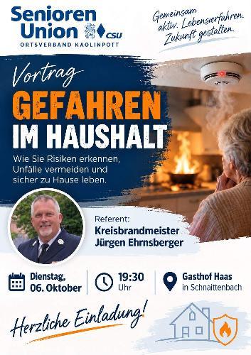 Senioren-Union informiert über „Gefahren im Haushalt“ - Foto von Werner Schulz