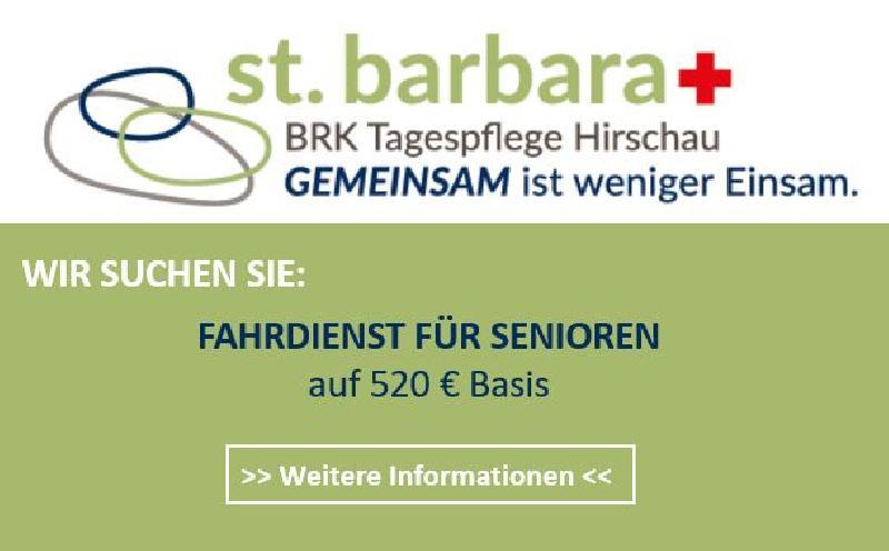 Stellenanzige, BRK Tagespfege St. Barbara, Hirschau - Foto von BRK Tagespflege Hirschau